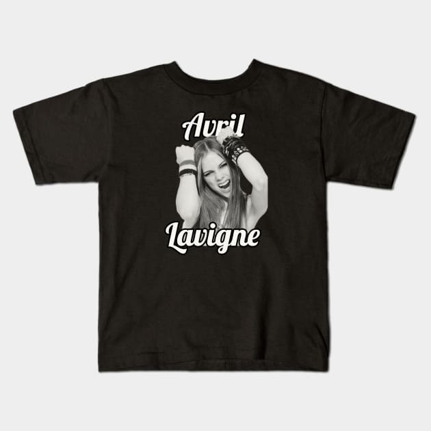 Avril Lavigne / 1984 Kids T-Shirt by glengskoset